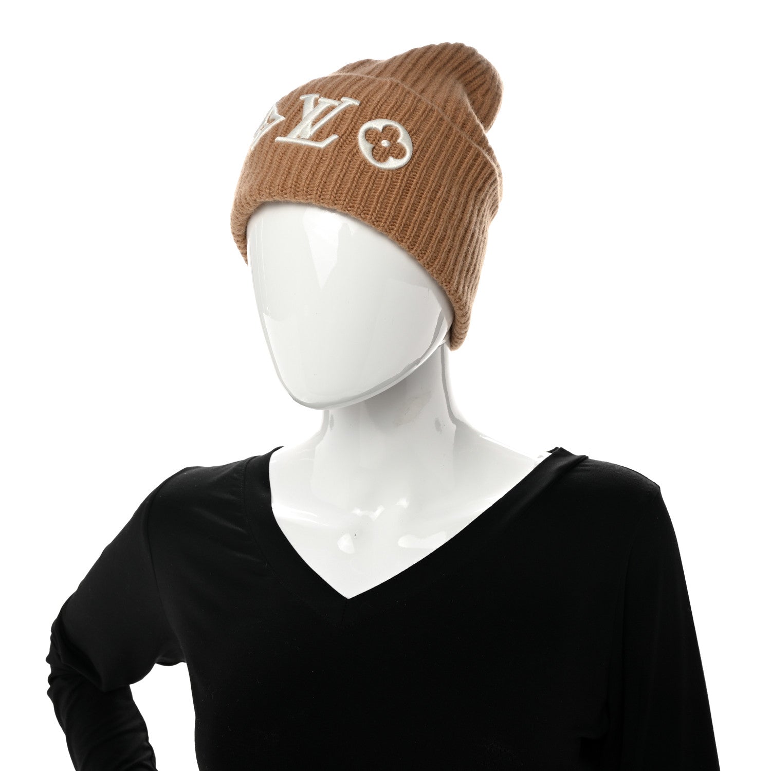 Louis Vuitton Wool LV Headline Beanie Camel 2 of 4