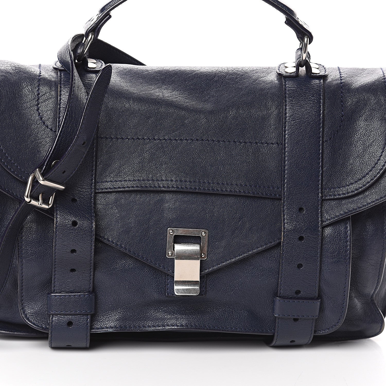 Proenza Schouler Lambskin Medium PS1 Satchel Midnight 6 of 6