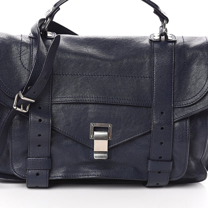 Proenza Schouler Lambskin Medium PS1 Satchel Midnight 6 of 6