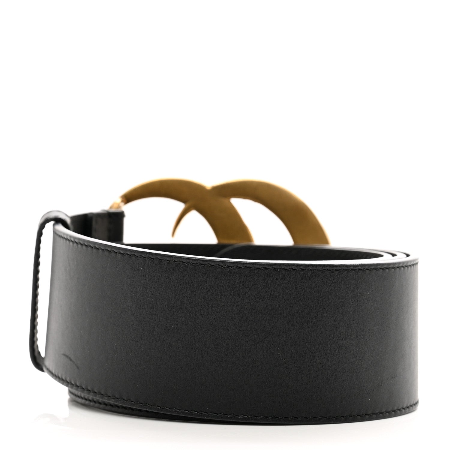 Gucci Calfskin Crystal Double G 55mm Belt 95 38 Black 2 of 4