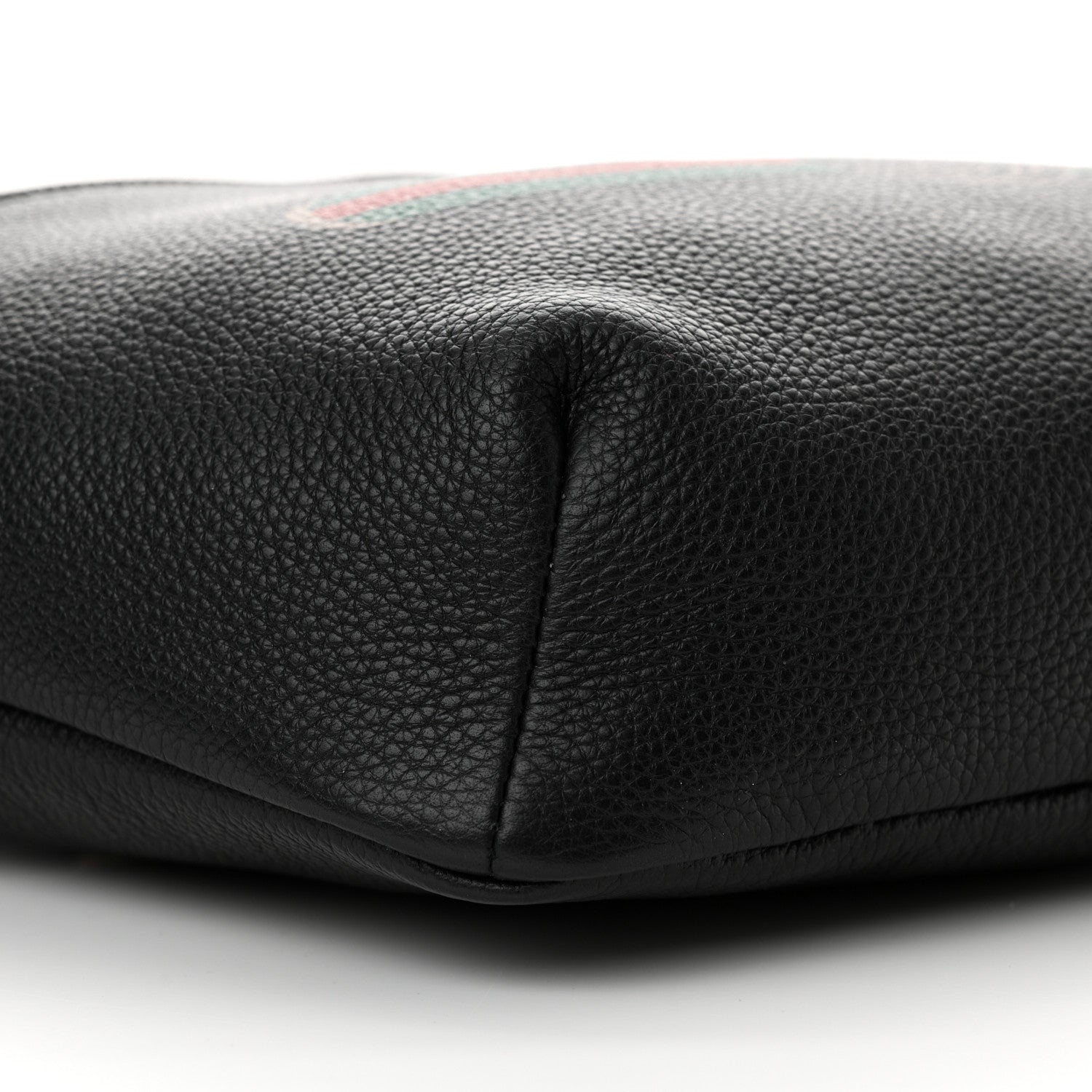 Gucci Grained Calfskin Logo Belt Bag Black 10 of 12