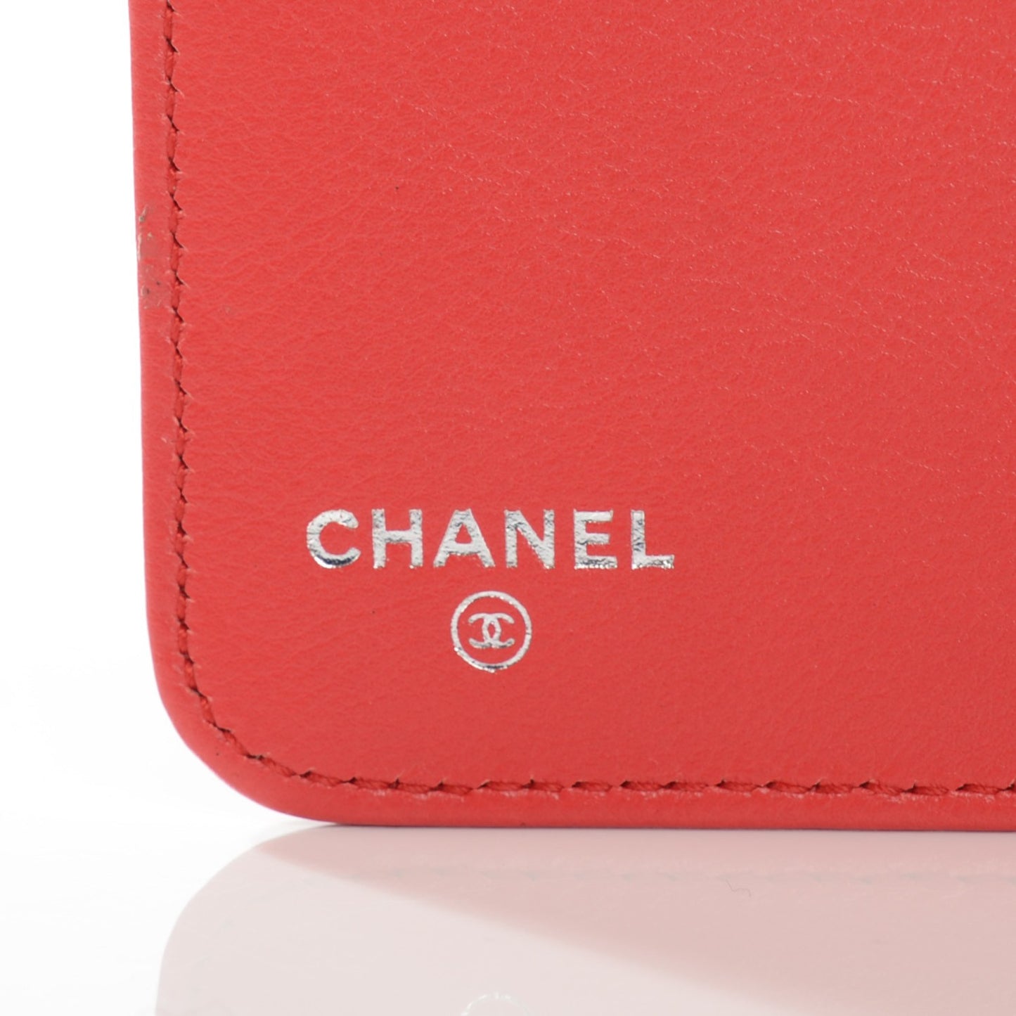 Calfskin Double Stitch iPad Case Red