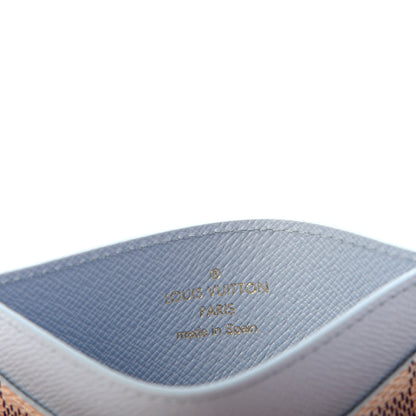 Louis Vuitton Damier Azur Daily Card Holder Olympe Blue 5 of 5