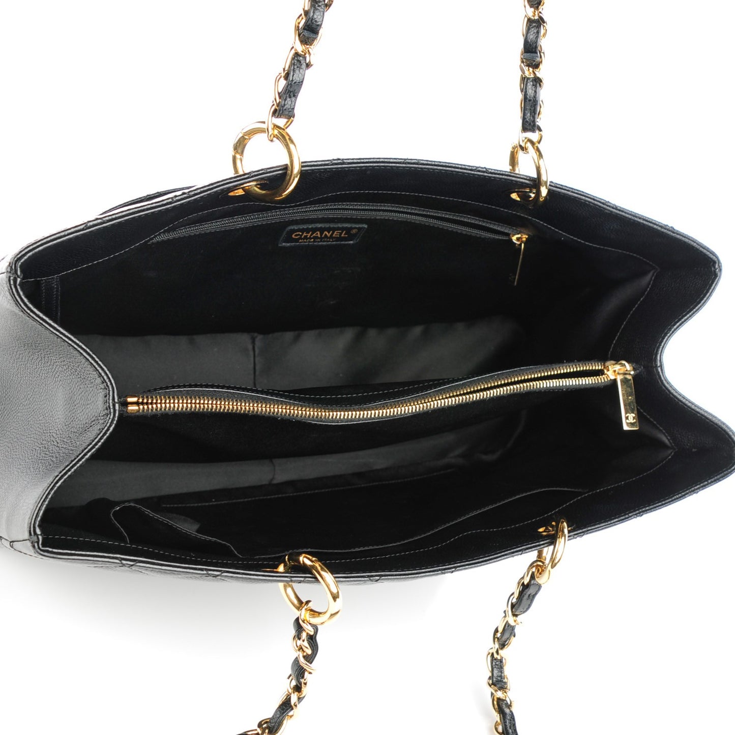 Caviar Quilted XL Grand Shopping Tote GST Black