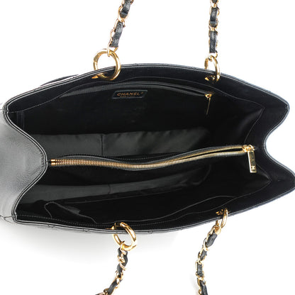 Chanel Caviar Quilted XL Grand Shopping Tote GST Black 5 of 7