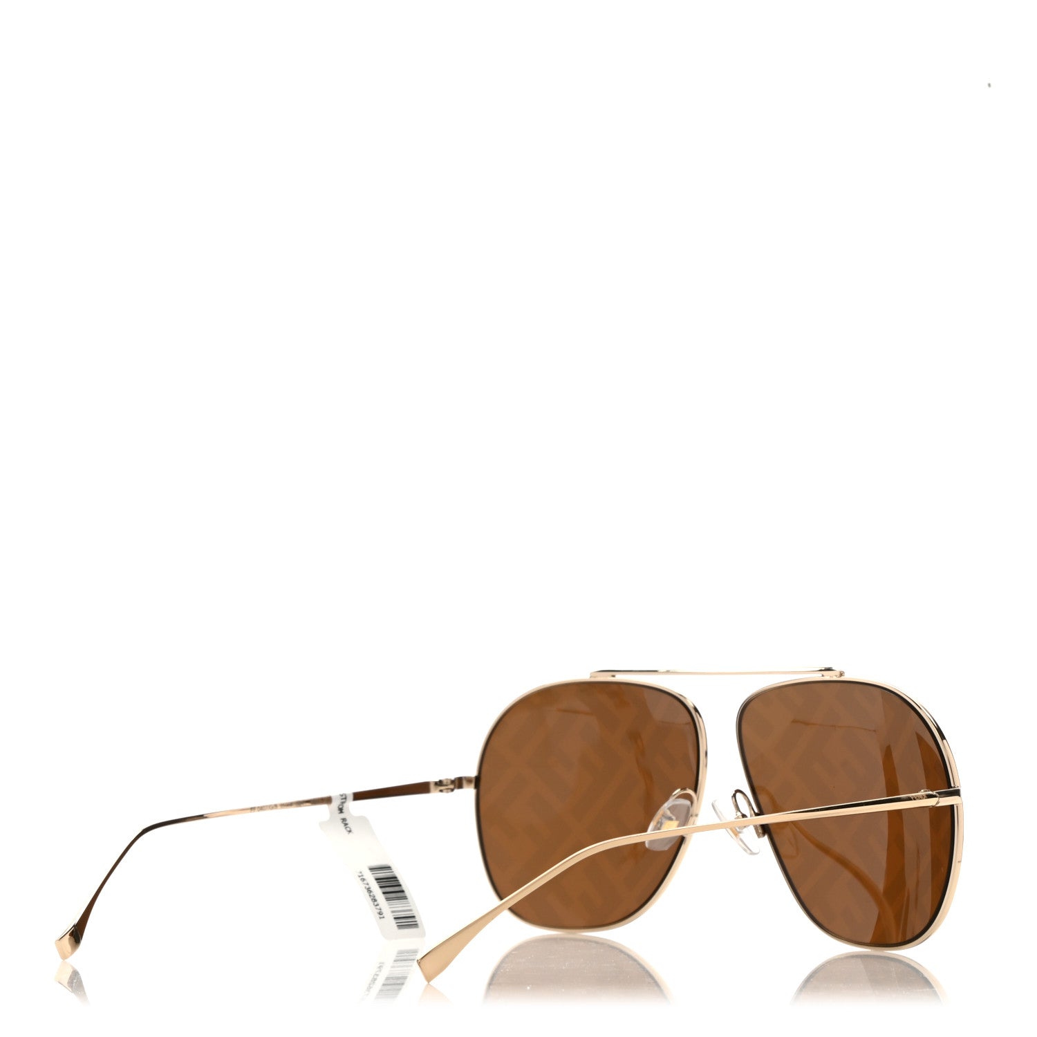 Fendi Metal Fendi Forever Aviator Sunglasses FF0407/G/S Gold 4 of 7