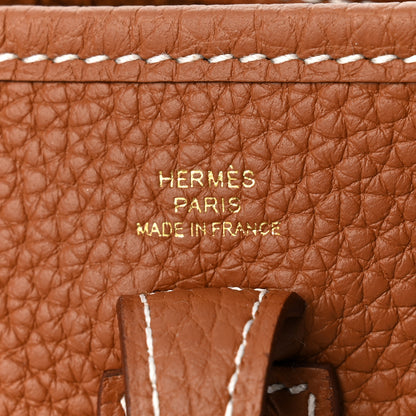 Hermes Taurillon Clemence Evelyne TPM Gold 6 of 10