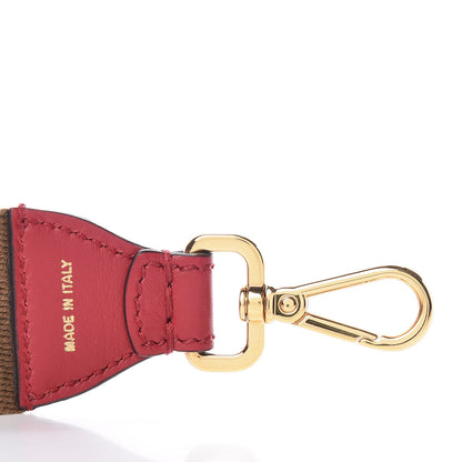 Fendi Ribbon Vitello Century FF 1974 Studded Strap You Fango Marrone Fragola 5 of 5