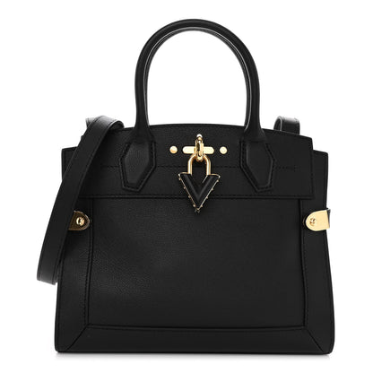 Louis Vuitton Calfskin Steamer PM Black 1 of 10