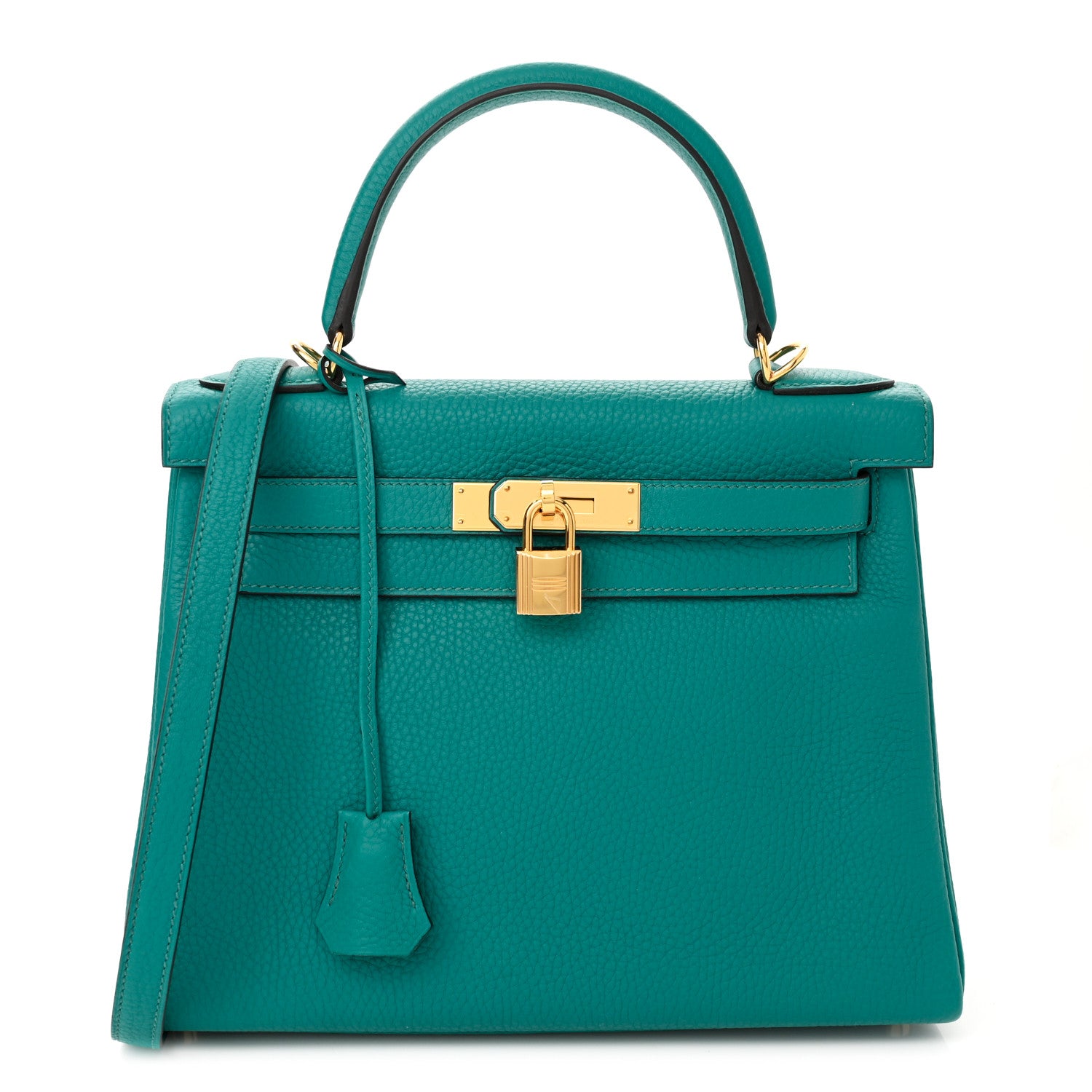 Hermes Taurillon Clemence Kelly Retourne 28 Bleu Paon 1 of 9