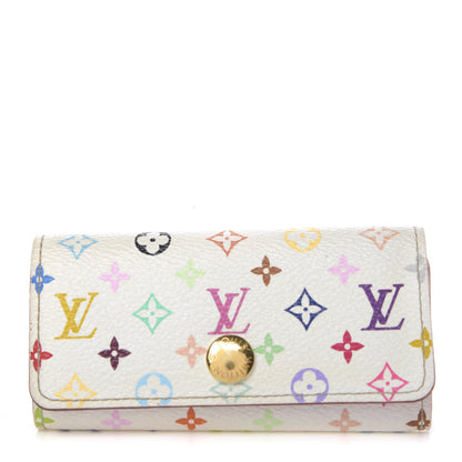 Louis Vuitton Monogram Multicolor Multicles 4 Key Holder White Litchi 1 of 12