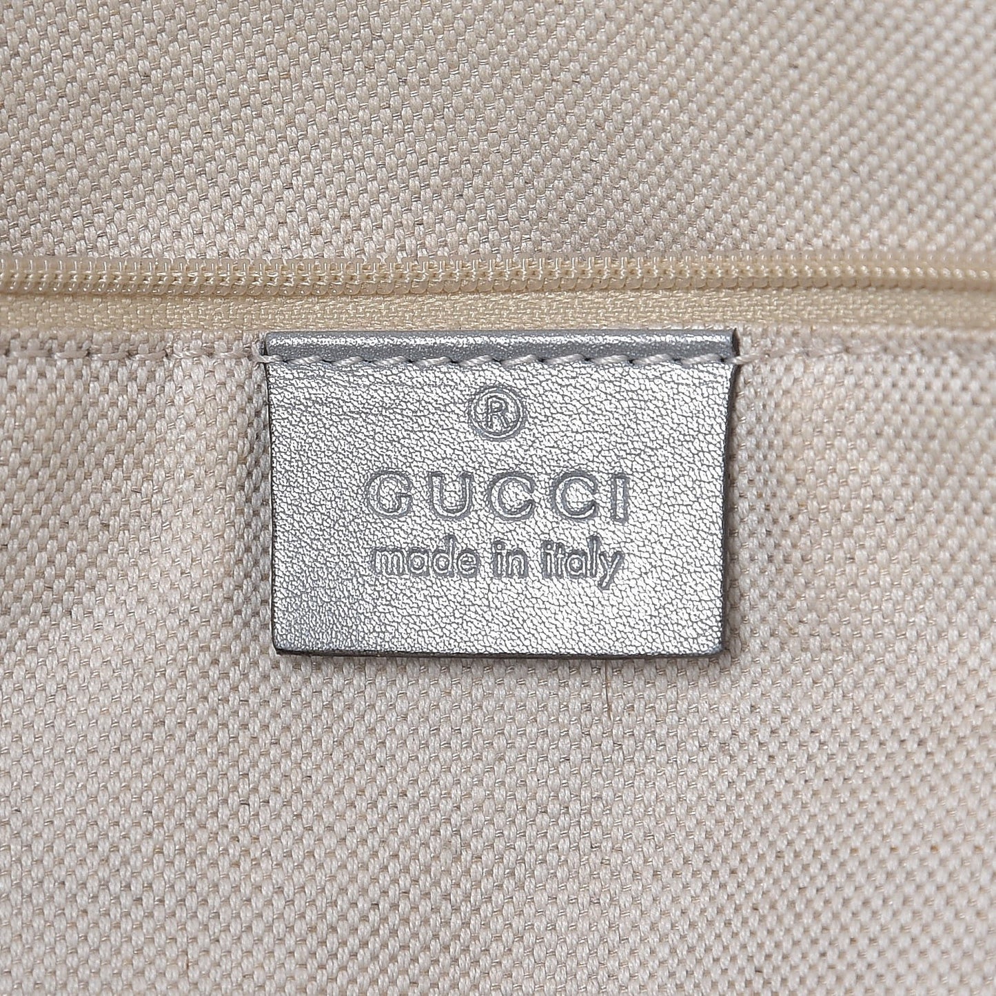 Guccissima Large Sukey Tote Silver