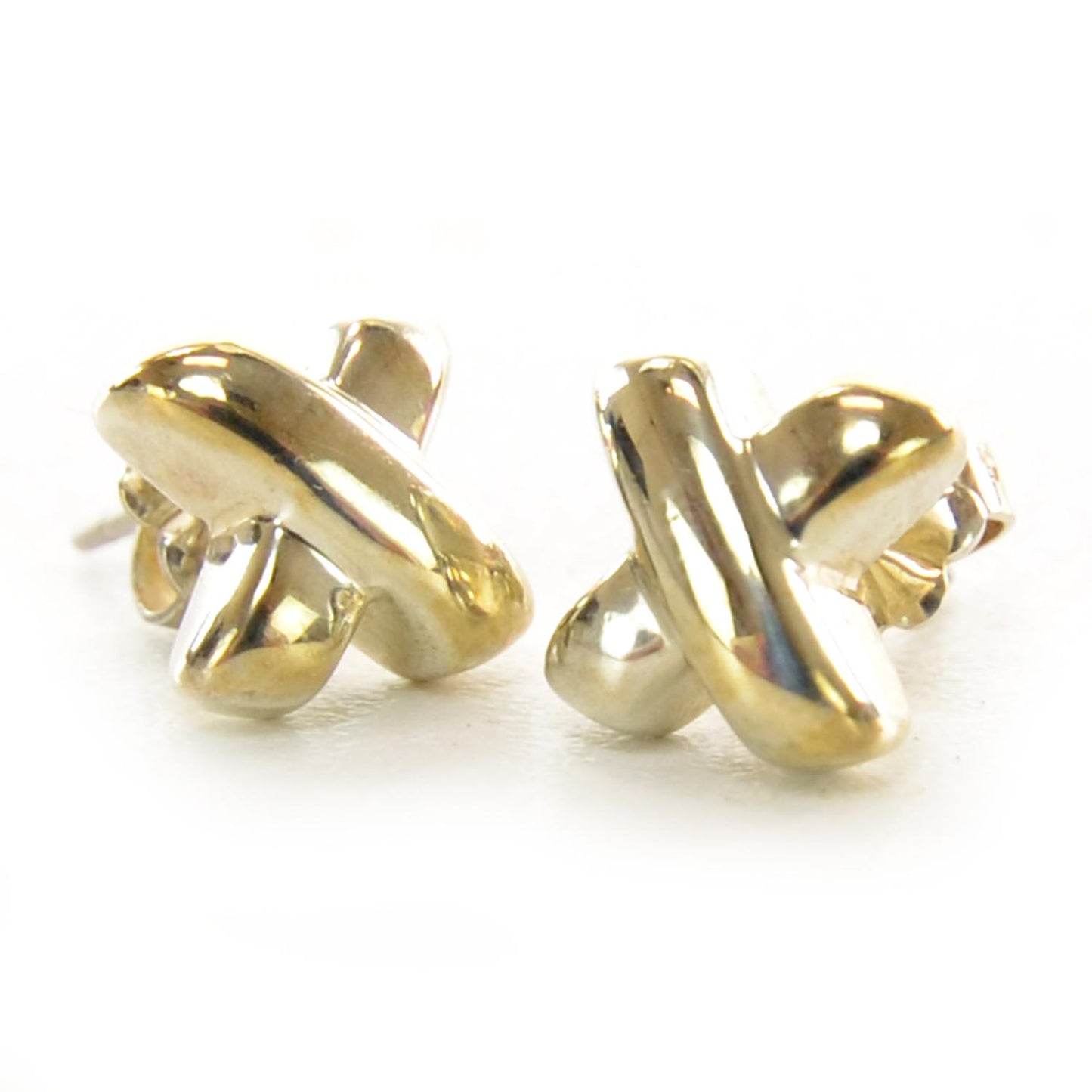 Sterling Silver Cross Stitch Earrings