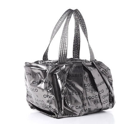 Chanel Lacquered Canvas Medium Unlimited Tote Argent Fonce 3 of 9