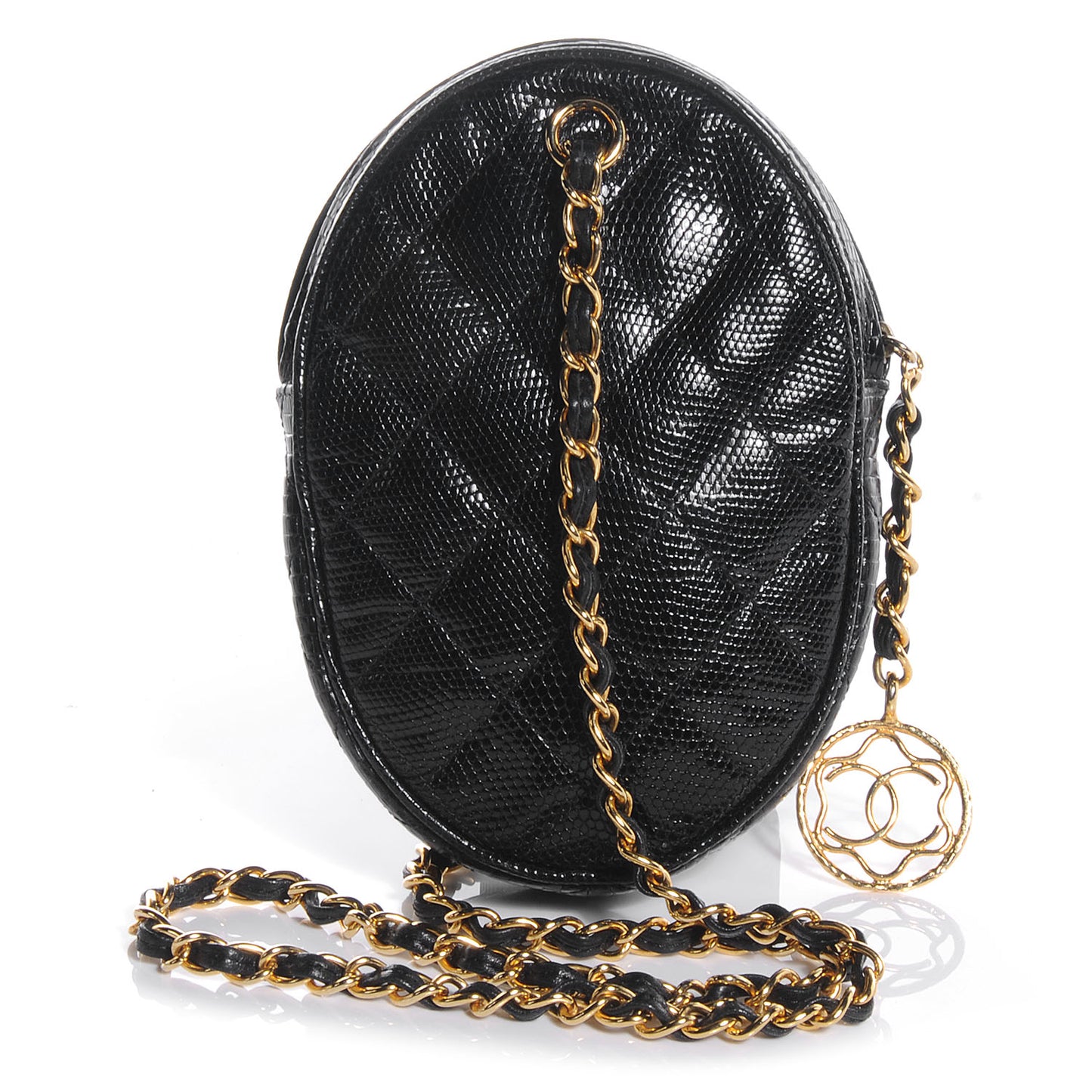 Lizard Evening Bag Black