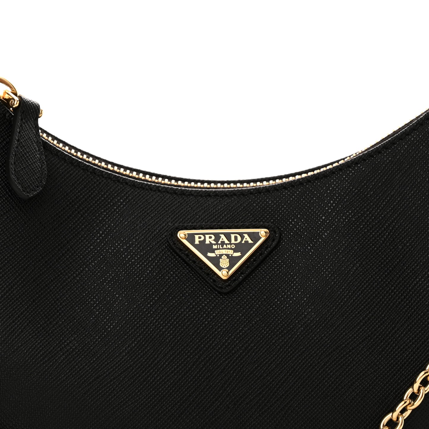 Saffiano Lux Re-Edition 2005 Shoulder Bag Black
