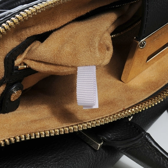 Leather Rosa Satchel Black