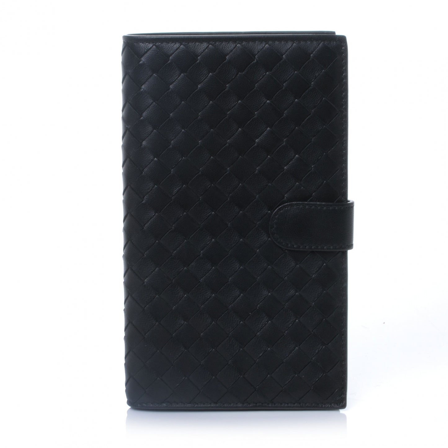 Nappa Intrecciato Continental Wallet Black