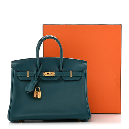 Hermes Veau Jonathan Birkin 25 Vert Bosphore 13 of 13