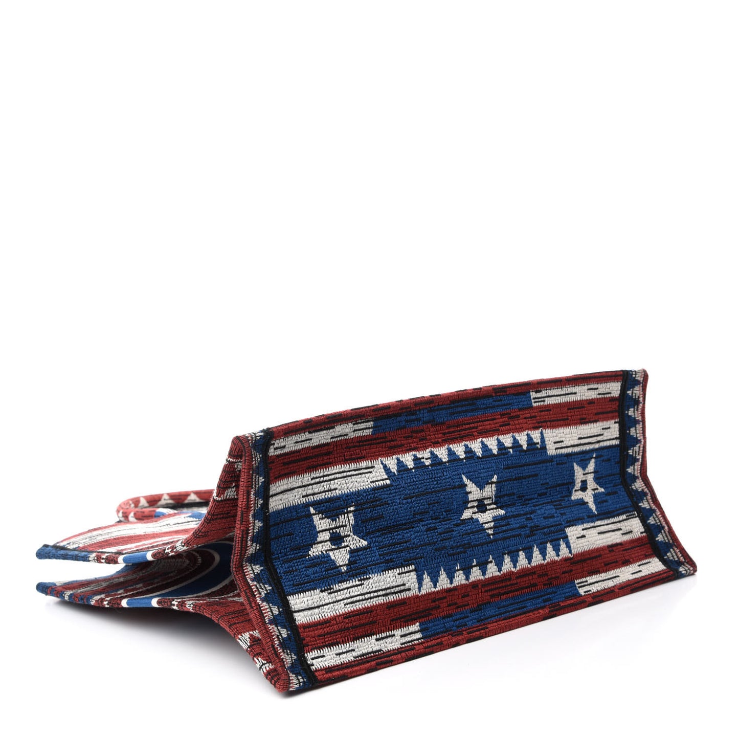 Canvas Embroidered Exclusive US Book Tote Multicolor