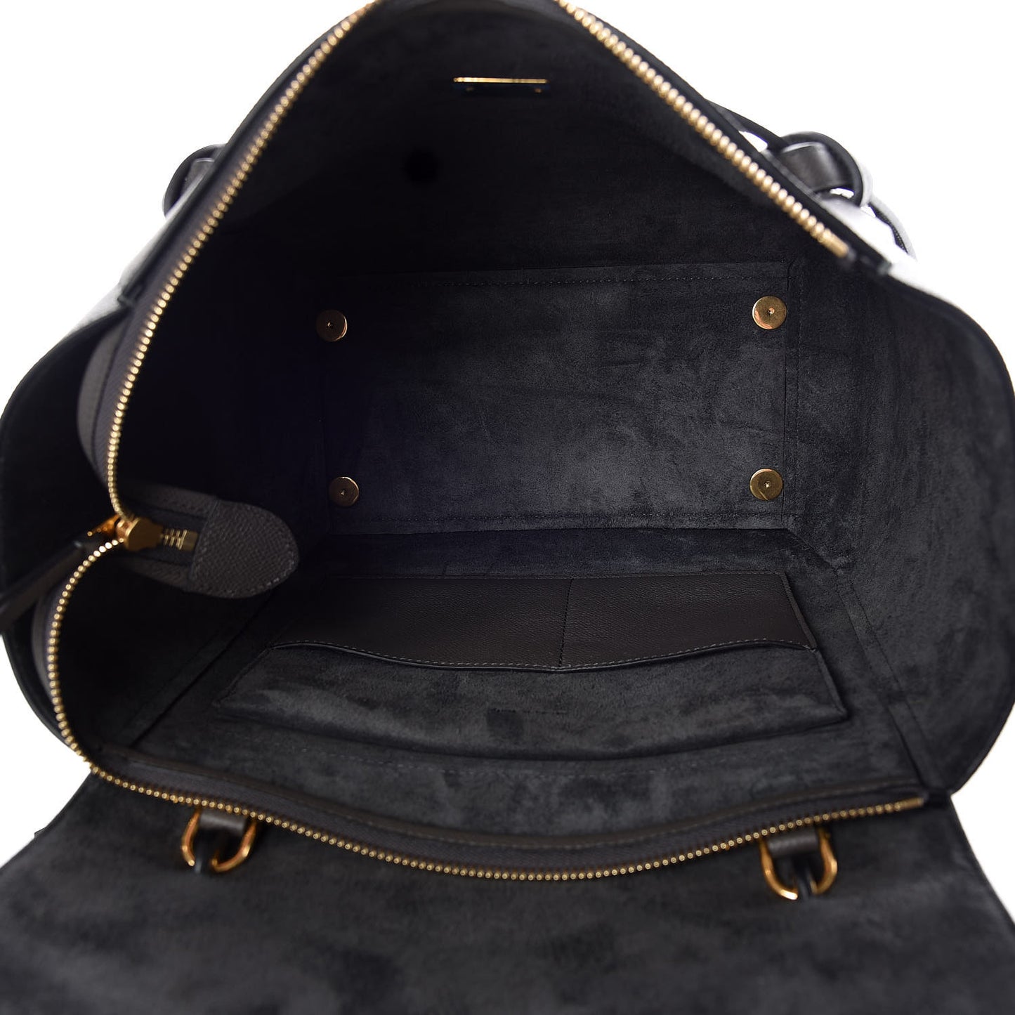 Grained Calfskin Mini Belt Bag Grey