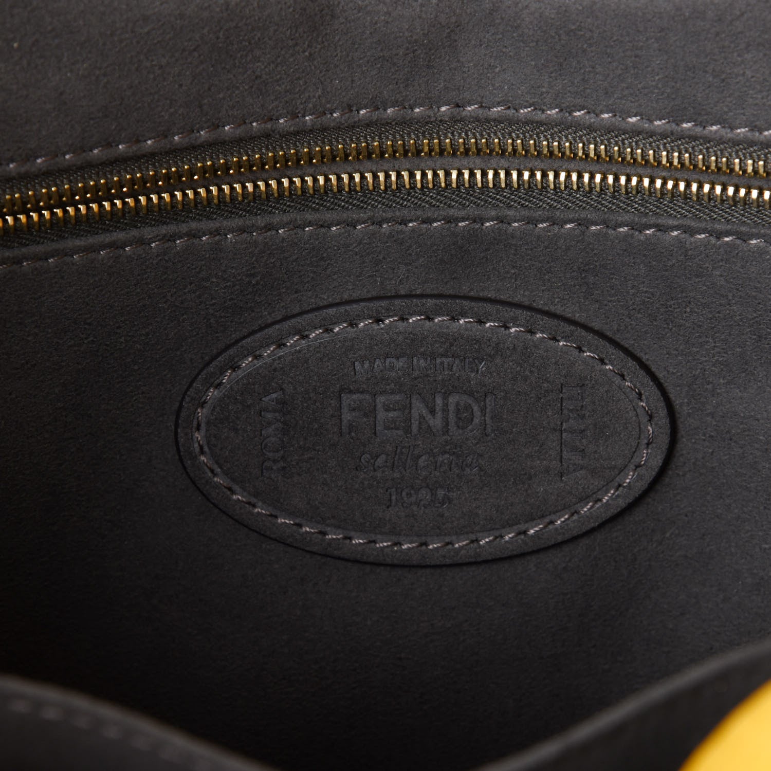 Fendi Cuoio Romano Selleria Small FF Tote Sunflower 5 of 10