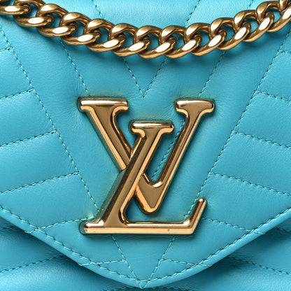 Louis Vuitton Calfskin New Wave Chain MM Malibu Green 7 of 10