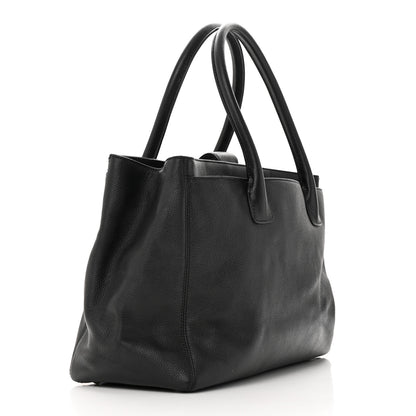 Chanel Calfskin Cerf Executive Shopper Tote Black 3 of 11