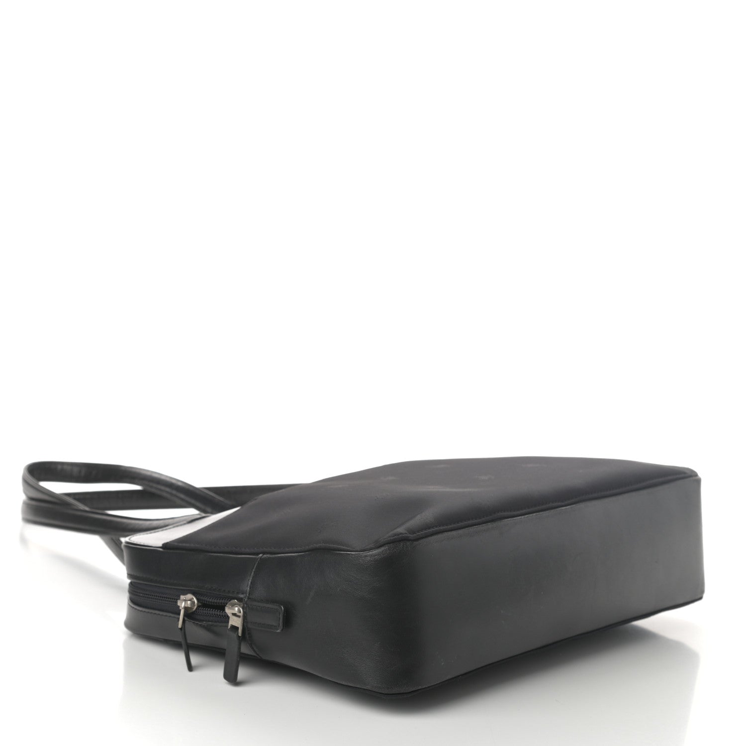 Burberry Calfskin Nylon Shoulder Bag Black 4 of 9