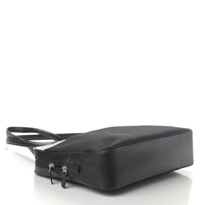 Burberry Calfskin Nylon Shoulder Bag Black 4 of 9