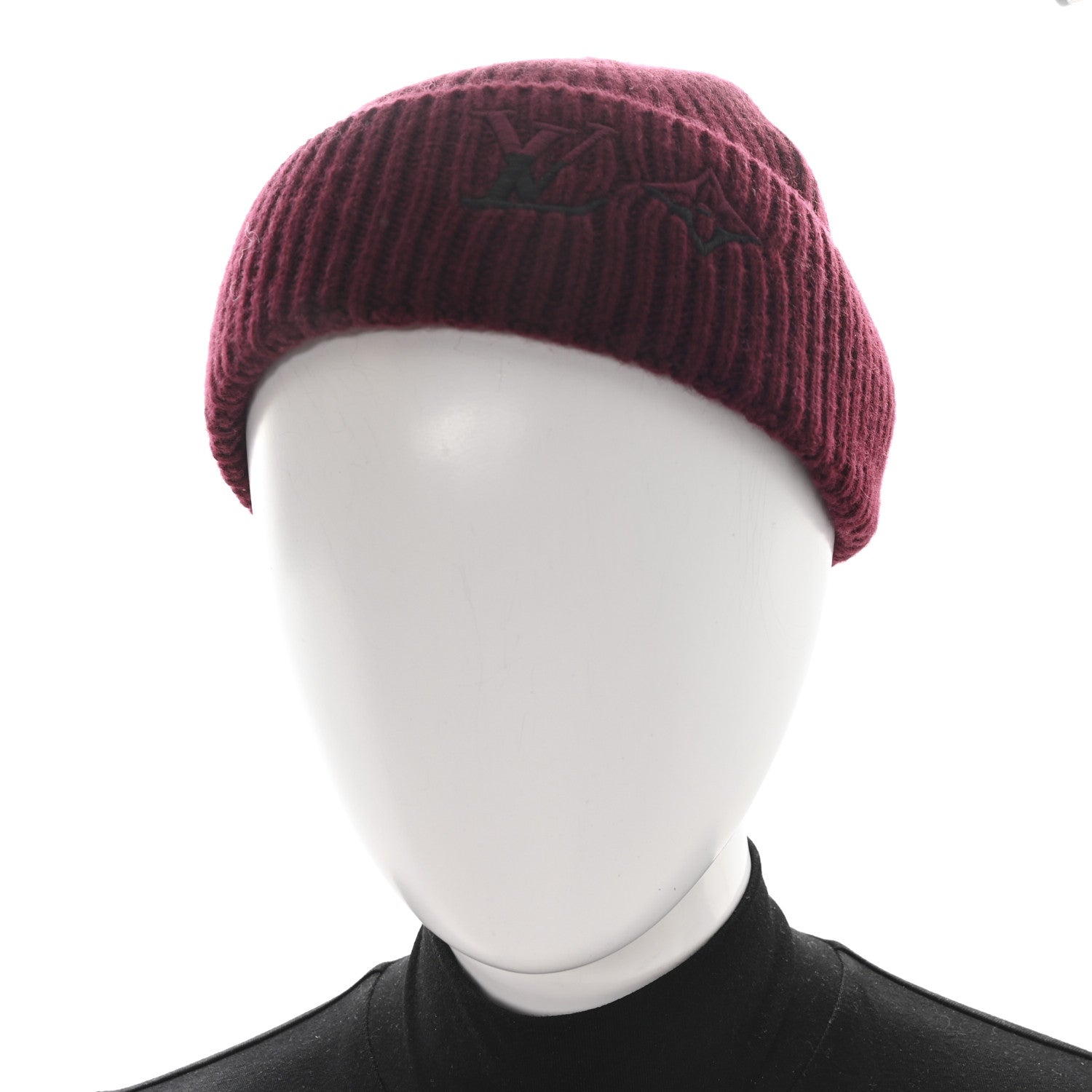 Louis Vuitton Cashmere LV Dual Beanie S Bordeaux 2 of 5