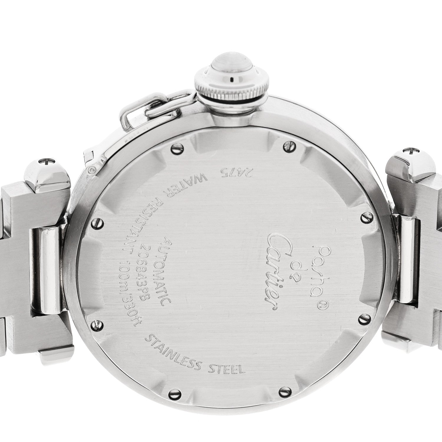 Cartier Stainless Steel 35mm Pasha C Big Date Automatic Watch Black 4 of 4