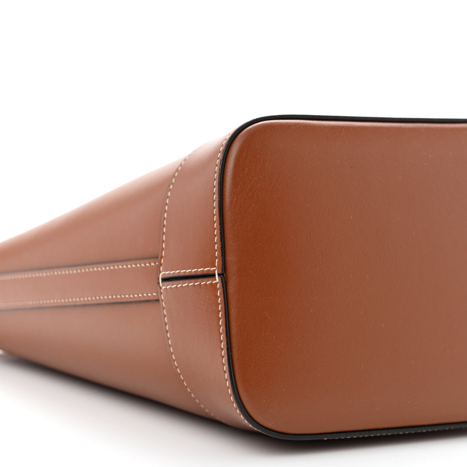 Celine Smooth Calfskin Small Cuir Triomphe Bucket Bag Tan 9 of 15