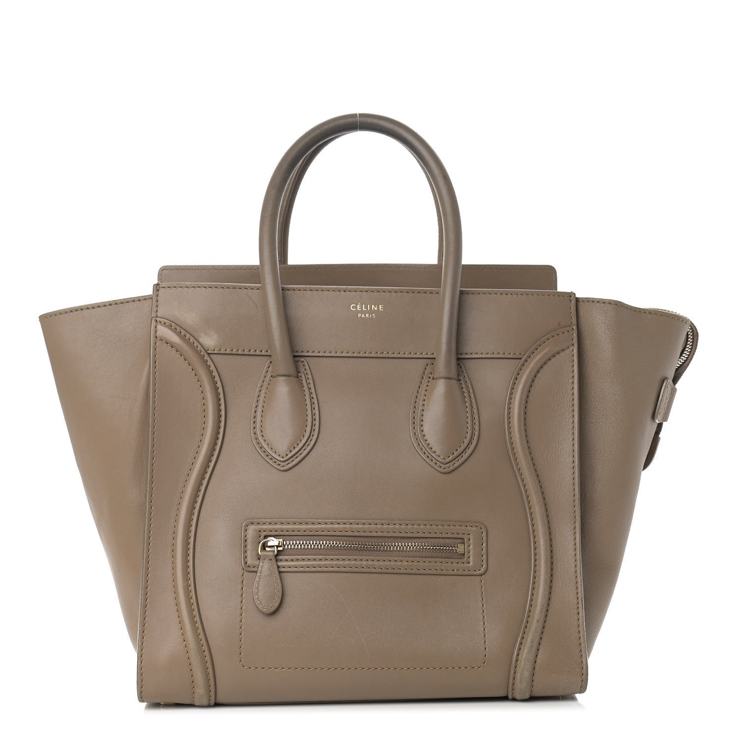 Smooth Calfskin Mini Luggage Camel