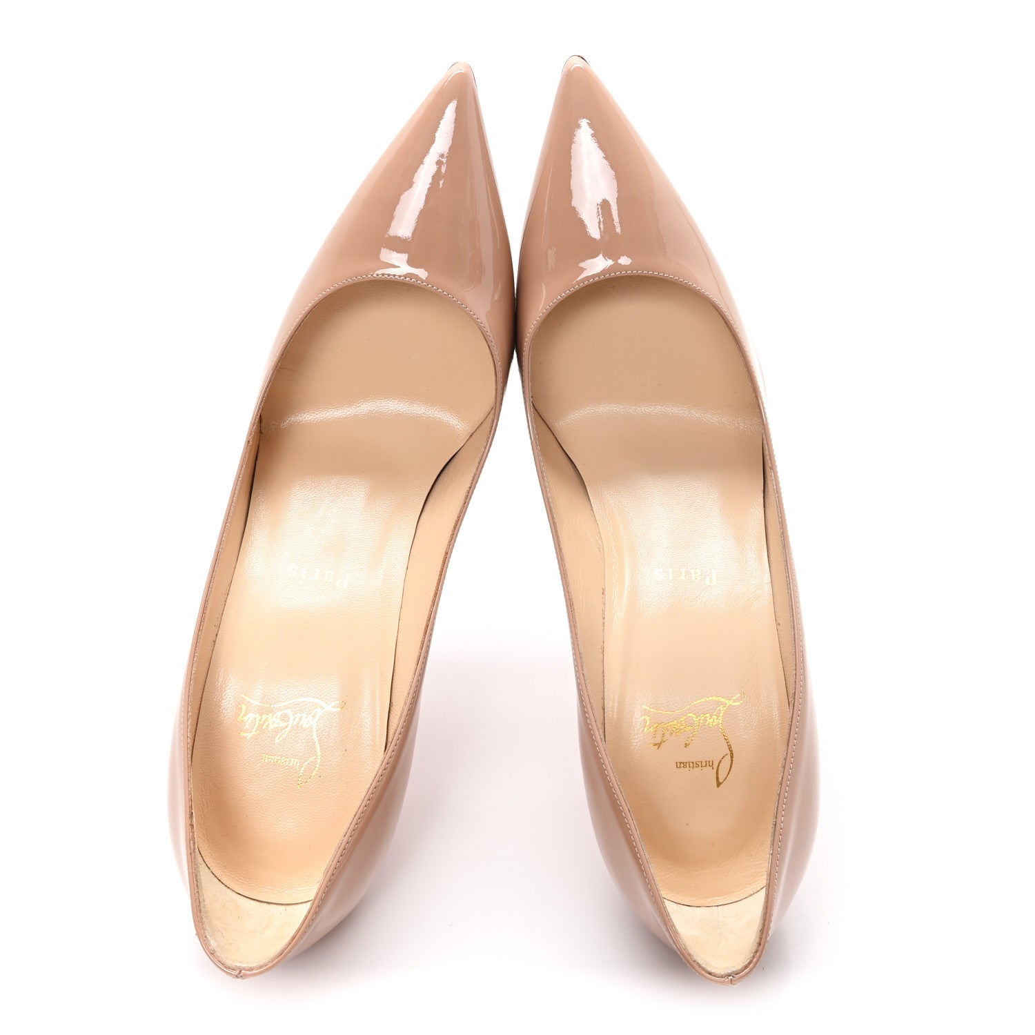 Christian Louboutin Patent So Kate 100 Pumps 39.5 Nude 2 of 8