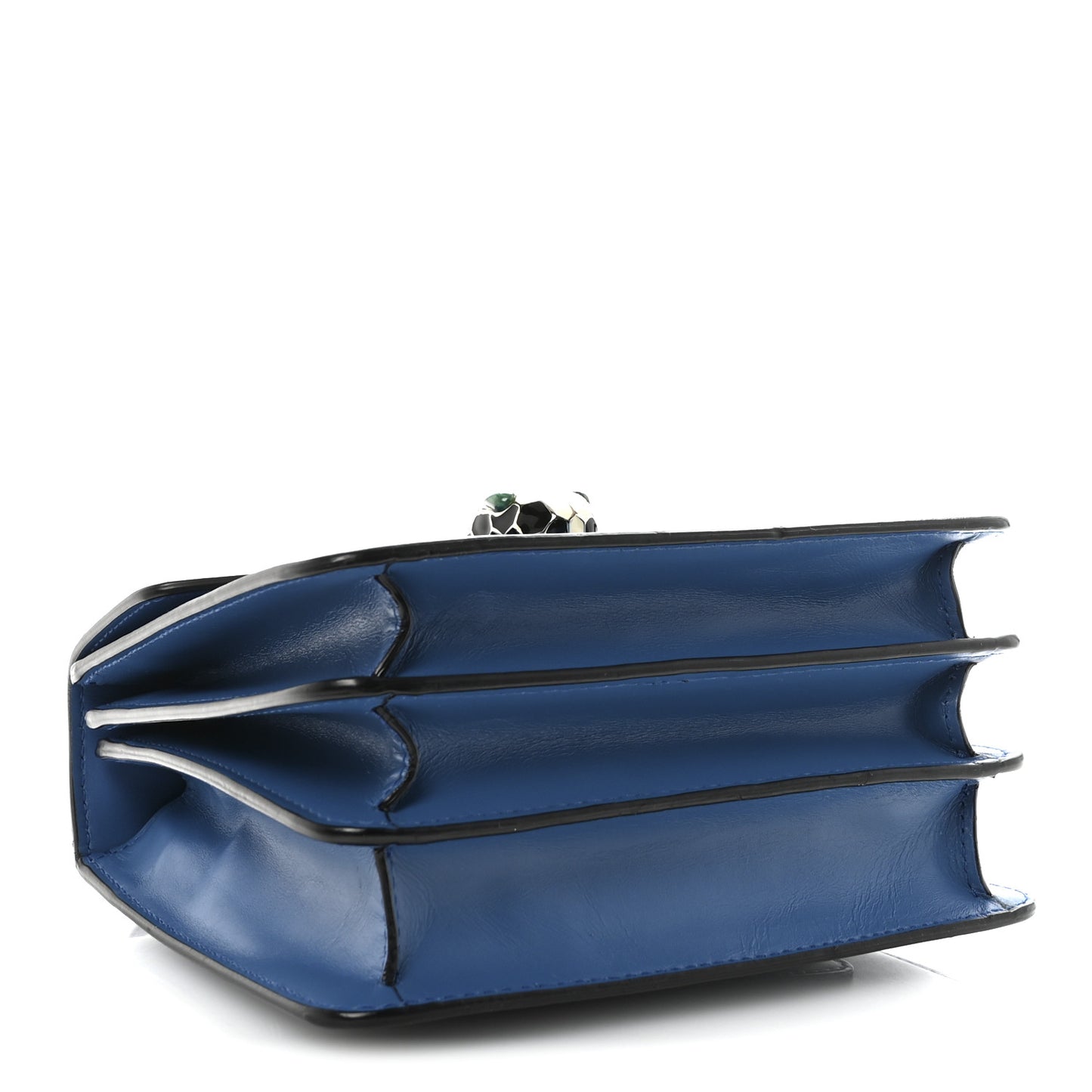 Calfskin Serpenti Forever Top Handle Blue