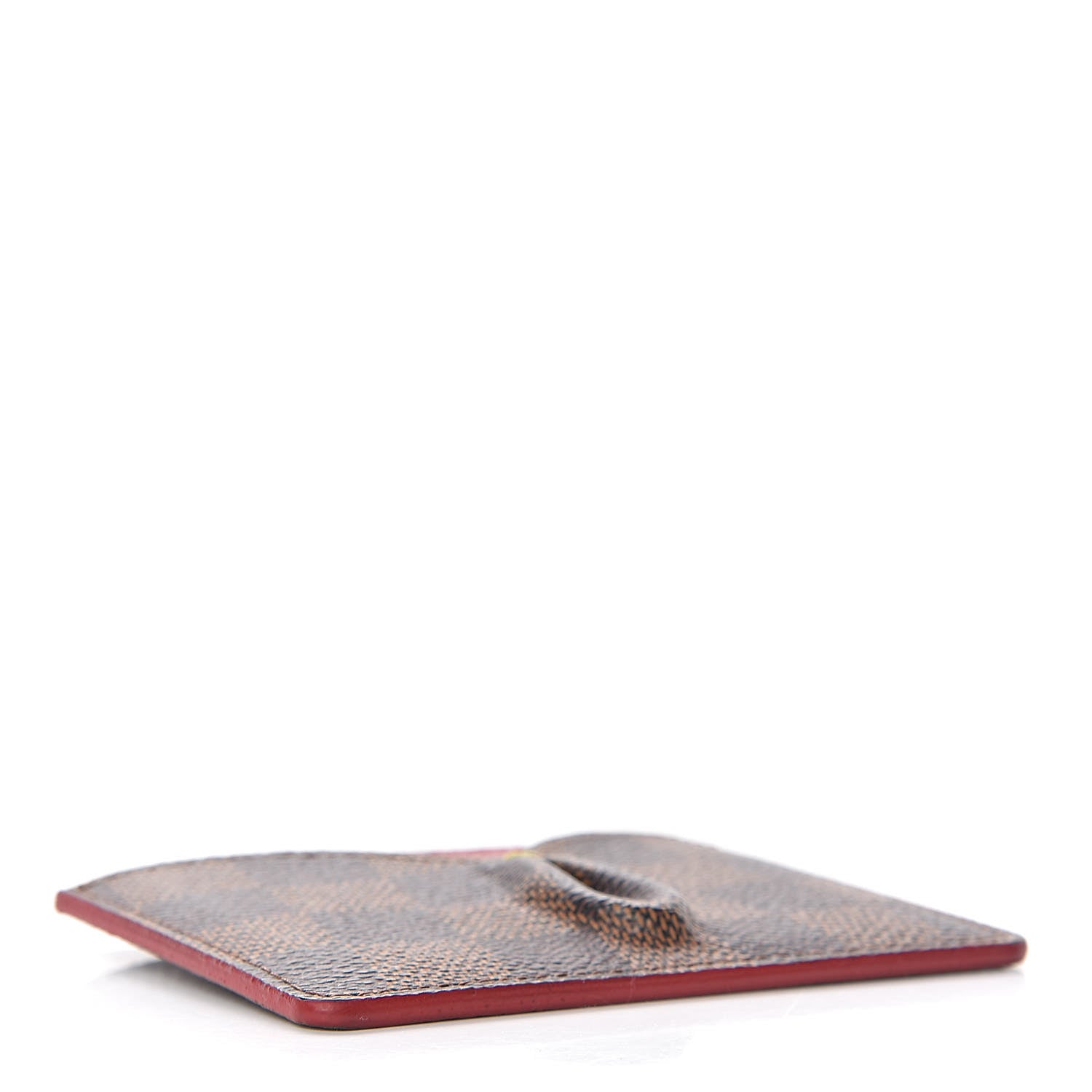 Louis Vuitton Damier Ebene Caissa Card Holder Cherry 4 of 8