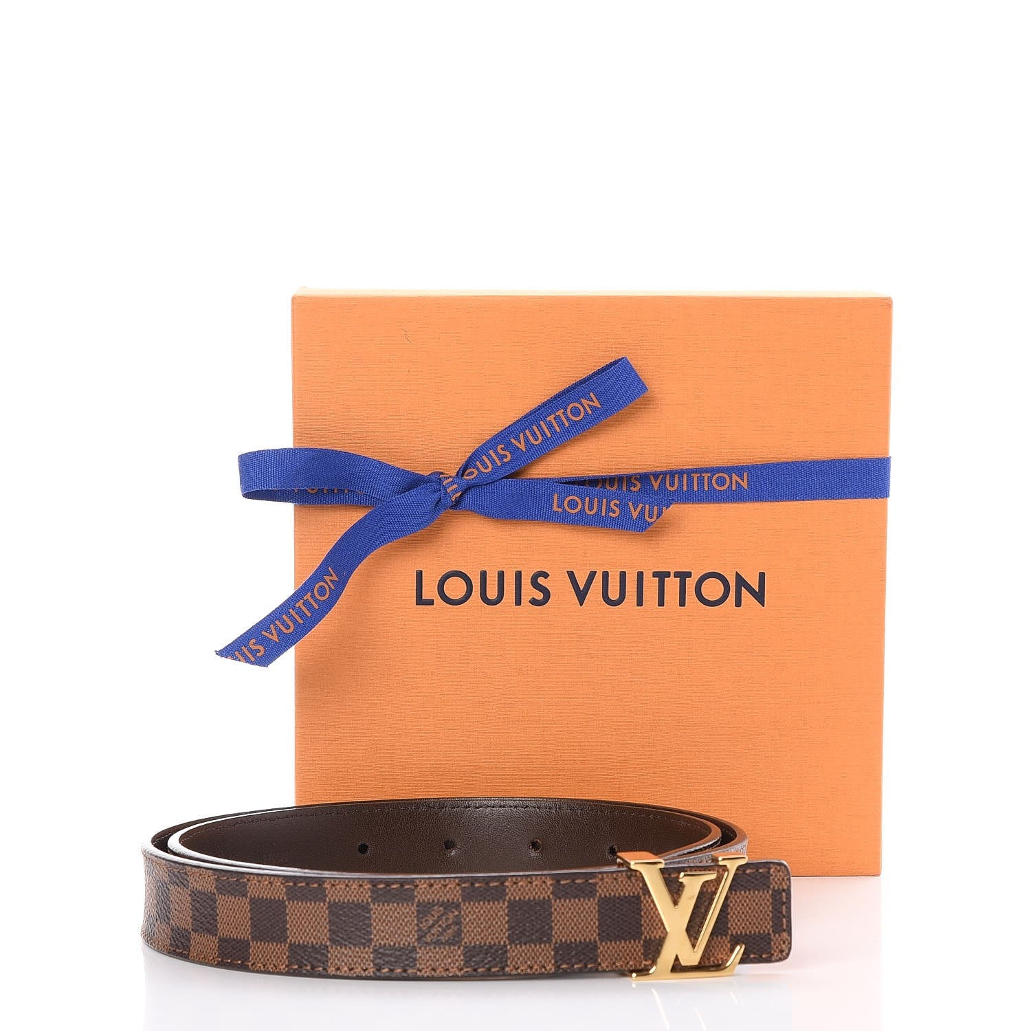 Louis Vuitton Mini Damier Ebene 25mm LV Initiales Belt 80 32 7 of 7