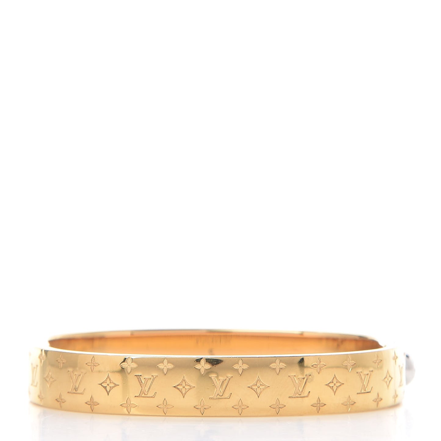 Brass Monogram Nanogram Cuff S Gold