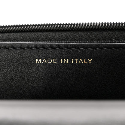 Chanel Lambskin Resin Quilted Wallet On Chain WOC Black 7 of 12