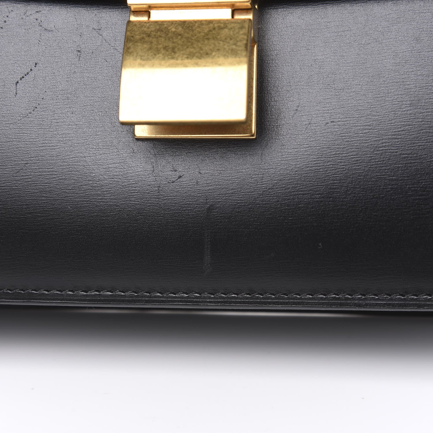 Celine Box Calfskin Medium Classic Box Flap Bag Black 10 of 11