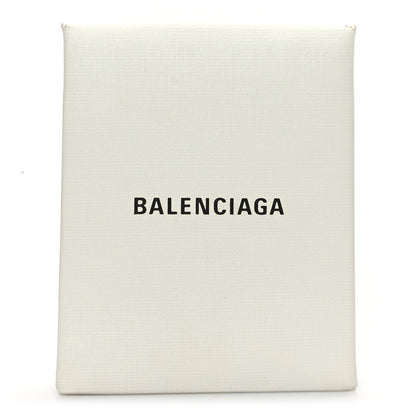 Balenciaga Squared Calfskin Logo Shopping Envelope Clutch White 1 of 11