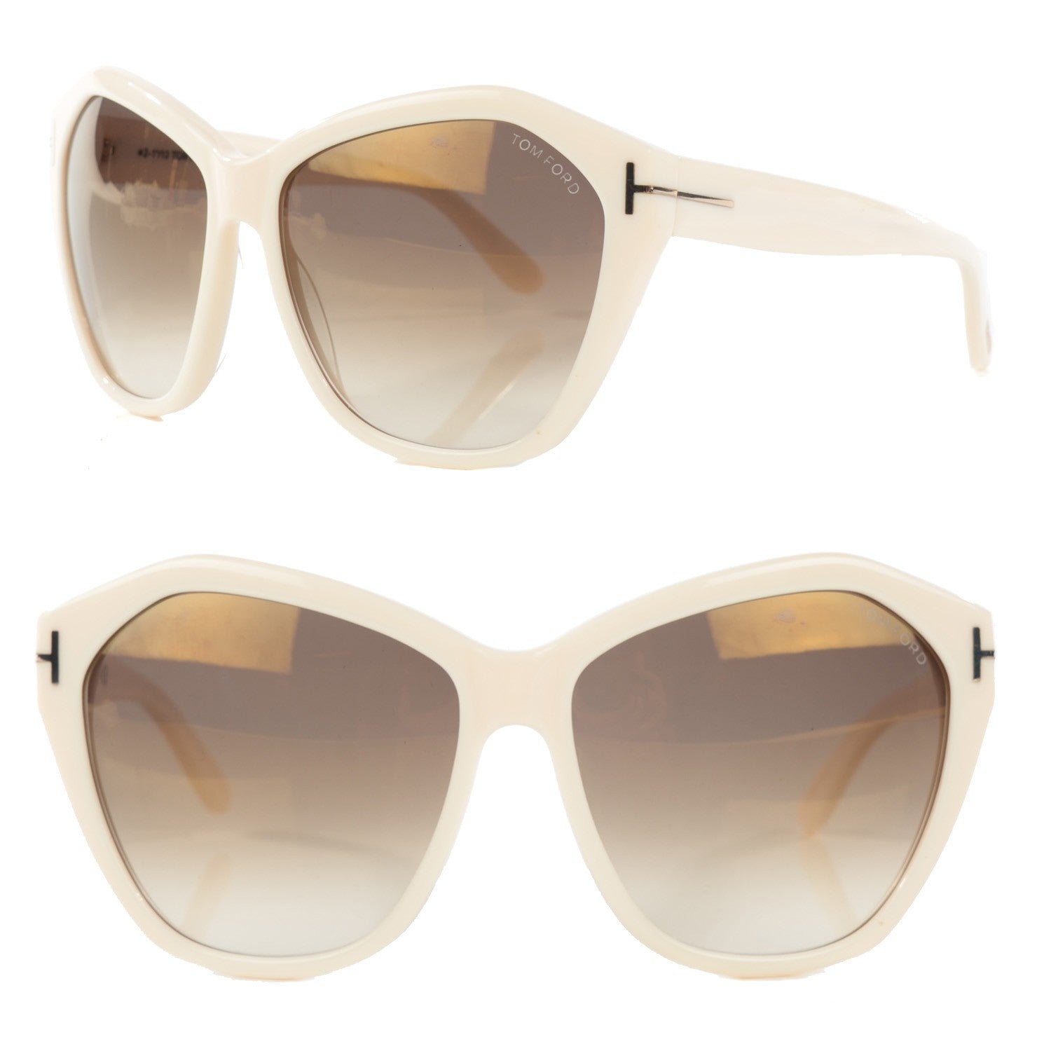 Tom Ford Angelina Sunglasses TF317 Off White 1 of 6