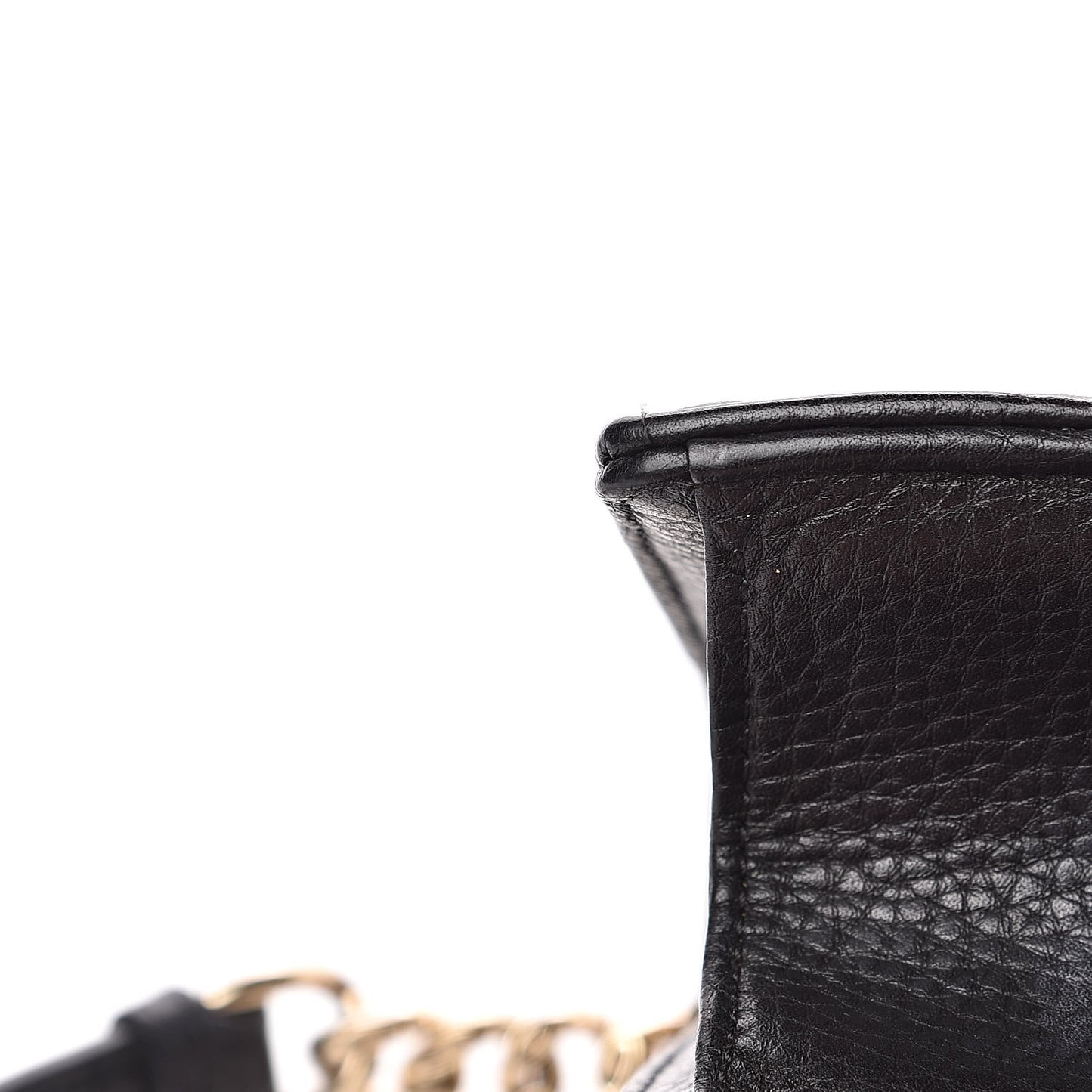 Grained Calfskin Small Diorama Flap Bag Black