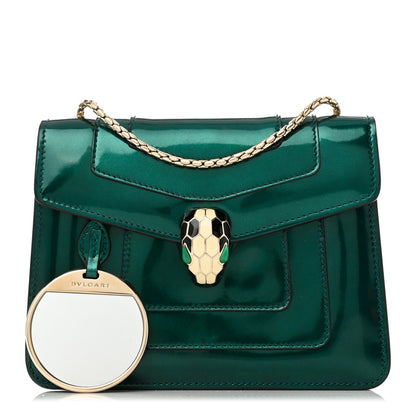 Bulgari Patent Serpenti Forever Crossbody Emerald 3 of 10