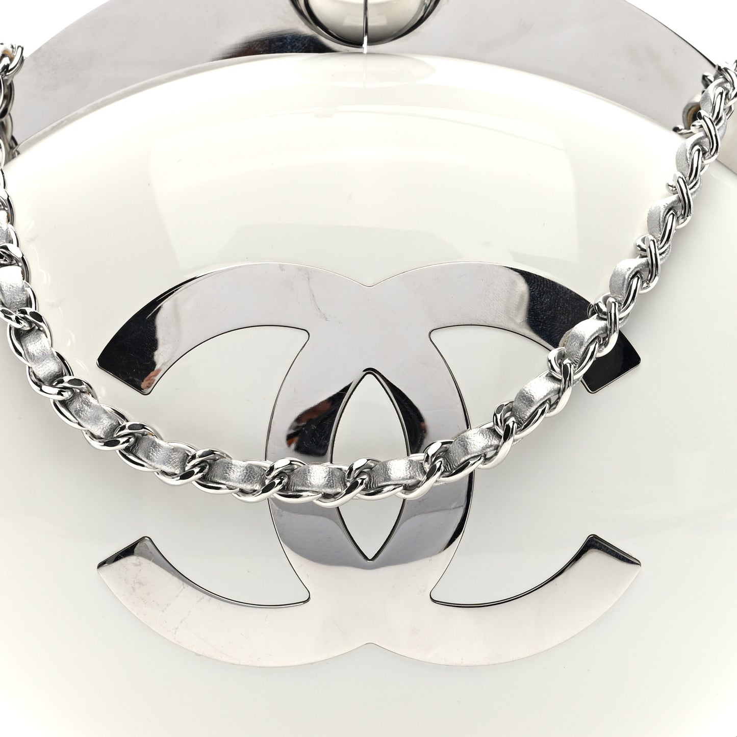 Resin CC Over The Moon Minaudiere White