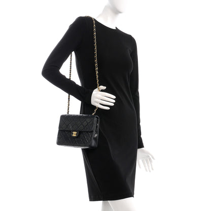 Chanel Lambskin Quilted Small Single Flap Black 2 of 9