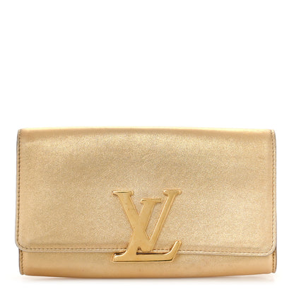 Louis Vuitton Calfskin Neo Sobe Louise EW Clutch Gold 1 of 10