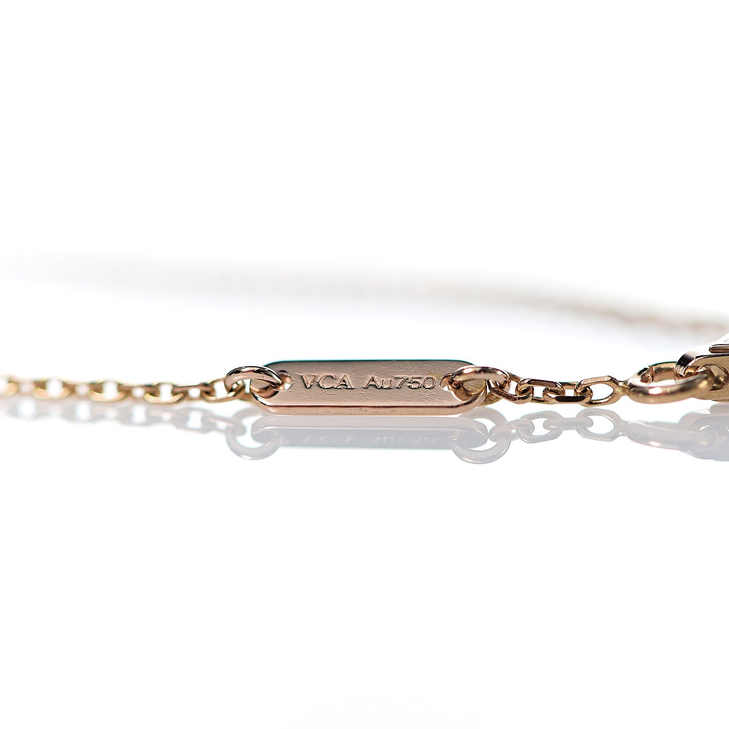 18K Rose Gold Carnelian Sweet Alhambra Bracelet