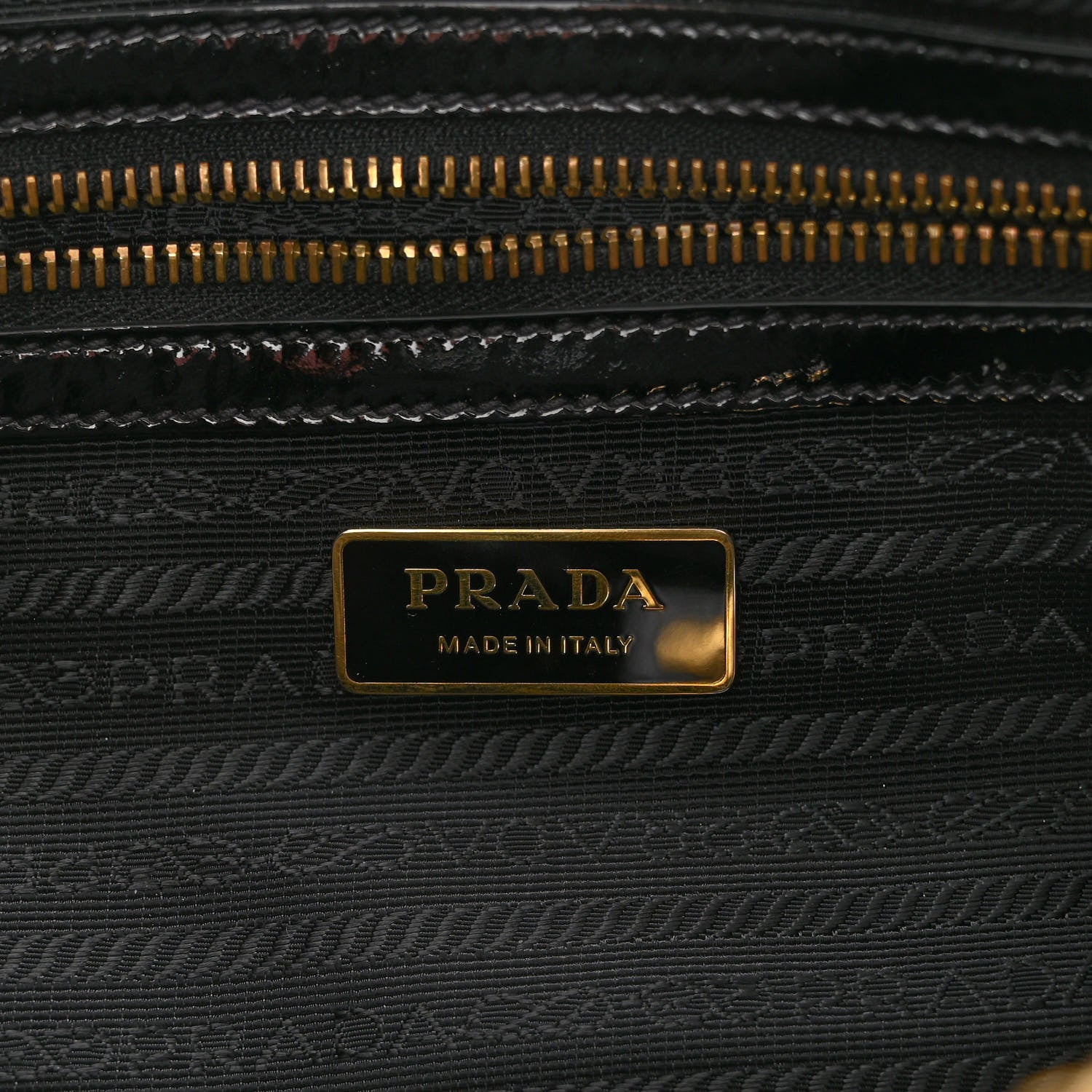 Prada Vernice Shopping Satchel Black 6 of 11
